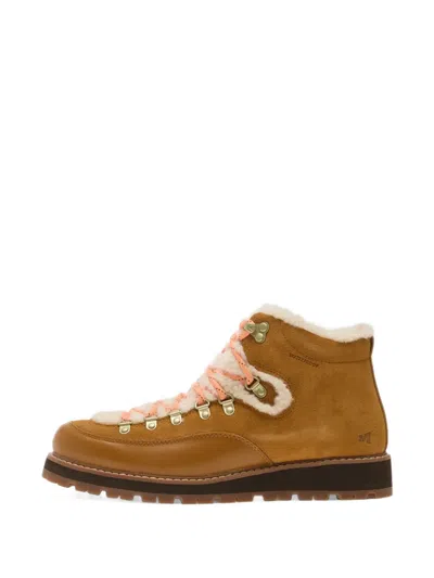 Merrell Sugarloaf Cozy Lace-up Boots In Brown