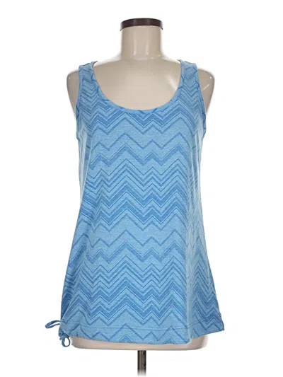 Pre-owned Merrell Tank Top Blue Halter Neckline Tops