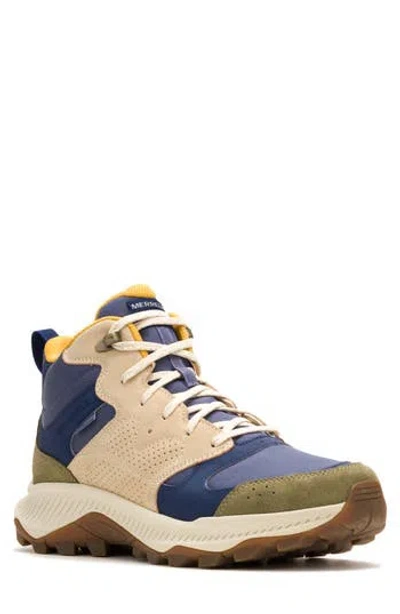 Merrell Tempo Sol Mid Top Hiking Boot In Indigo