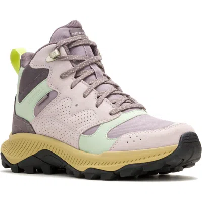 Merrell Tempo Sol Mid Top Hiking Boot In Lilac Mist