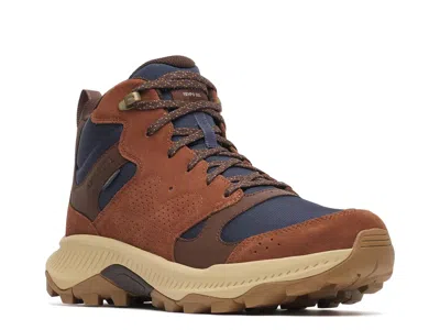 Merrell Tempo Sol Mid Waterproof Hiking Boot In Brown