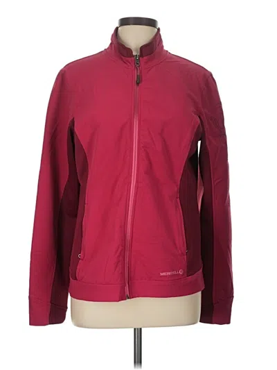 Pre-owned Merrell Track Jacket In Burgundy