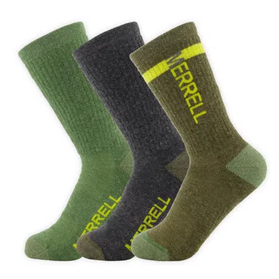 Merrell Trekker Outdoor Crew Sock 3 Pack In Multi