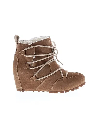 Pre-owned Merrell Wedges In Brown