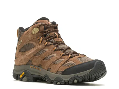 Merrell Wide Width Moab 3 Waterproof Hiking Boot In Brown