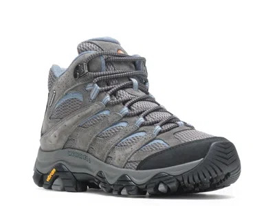 Merrell Wide Width Moab 3 Waterproof Hiking Boot In Gray