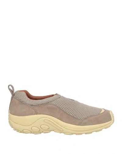 Merrell Woman Sneakers Light Brown Size 8.5 Leather, Textile Fibers