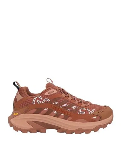 Merrell Woman Sneakers Rust Size 7.5 Textile Fibers In Red