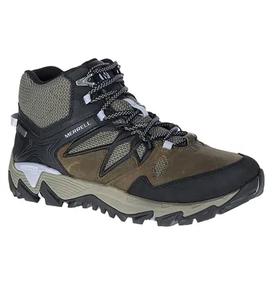 Merrell Women's All Out Blaze 2 Mid Wp Shoes - Medium In Dark Olive In Grey