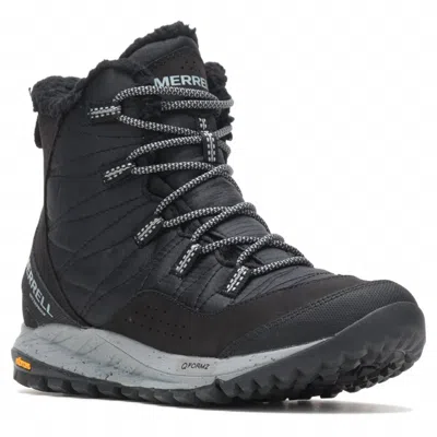 Merrell Women's Antora Waterproof Sneaker Boot In Black