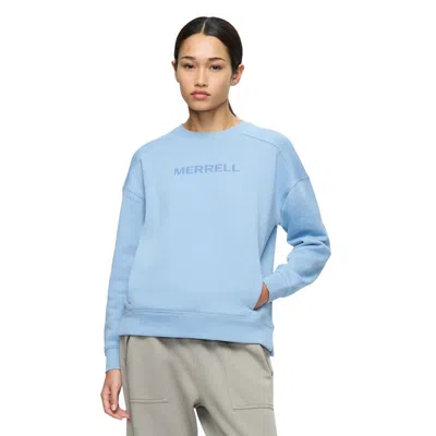 Merrell Women's Boyfriend Crew Sweatshirt In Blue