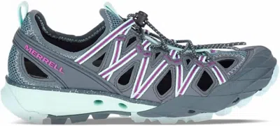 Merrell Women's Choprock Shandal In Blue Smoke In Silver