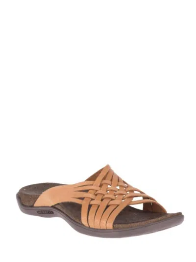 Merrell Women's District Mahana Slide In Natural Tan In Multi