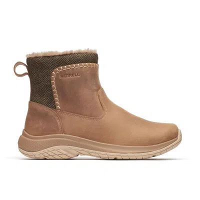 Merrell Women's Encore Ice 5 Mid Zip Boots In Hazel In Animal Print