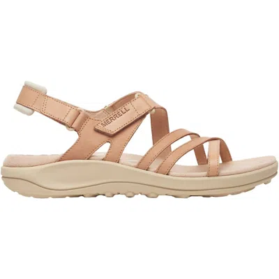 Merrell Women's Harbor Backstrap Sandals In Tan Rose In Brown