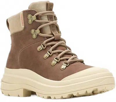 Merrell Women's Harper Lace Zip Waterproof Boot In Khaki In Neutral