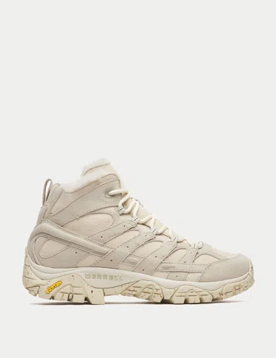 Merrell Women's Moab 2 Decon Mid Cozy Luxe In White