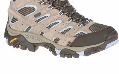 Merrell Women's Moab 2 Mid Waterproof Hiking Boots In Brindle In Brown
