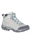 Merrell Women's Moab 2 Prime Mid Waterproof Shoes - Medium In Glacier In White