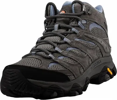 Merrell Women's Moab 3 Mid Wp Shoes In Gray/blue In Multi
