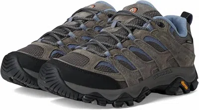 Merrell Women's Moab 3 Wp Shoes In Gray/blue In Multi