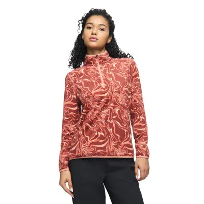 Merrell Women's Mossrock Quarter Zip Polar Fleece In Red