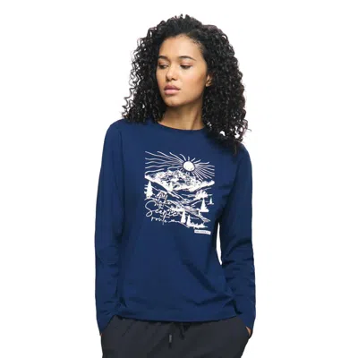 Merrell Women's Scenic Route Long Sleeve Tee In Blue