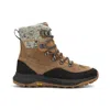 Merrell Womens Lace Up Cold Weather Shearling Boots In Brown