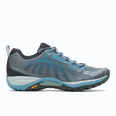 Merrell Women's Siren Edge 3 Hiking Shoes In Rock/bluestone In Grey