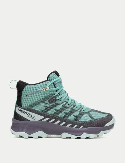 Merrell Women's Speed Eco Mid Waterproof Hiking Shoes In Green