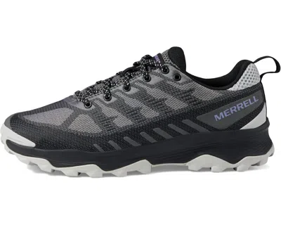 Merrell Women Speed Eco Waterproof Sneaker In Charcoal/orchid