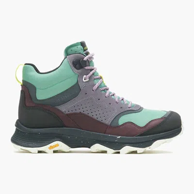 Merrell Women's Speed Solo Mid Waterproof Shoe In Jade In Multi