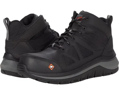 Merrell Work Fullbench Speed Mid Cf J003319-001 Men 6.5 Black Work Shoes Zpo1518