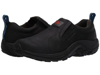Merrell Work Jungle Moc Leather Slip Resistant In Black