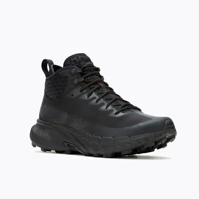 Pre-owned Merrell Work Men's Agility Peak 5 Tactical Mid Black - J005771, Black