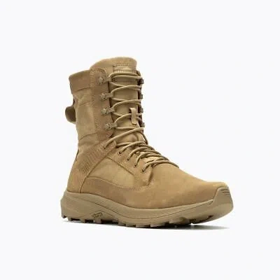 Pre-owned Merrell Work Men's Mqc Force Composite Toe Tactical Work Boot Dark Coyote - J005