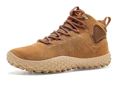 Merrell Wrapt Mid Waterproof Women's Boots Maple: 8.5 M, Leather/suede