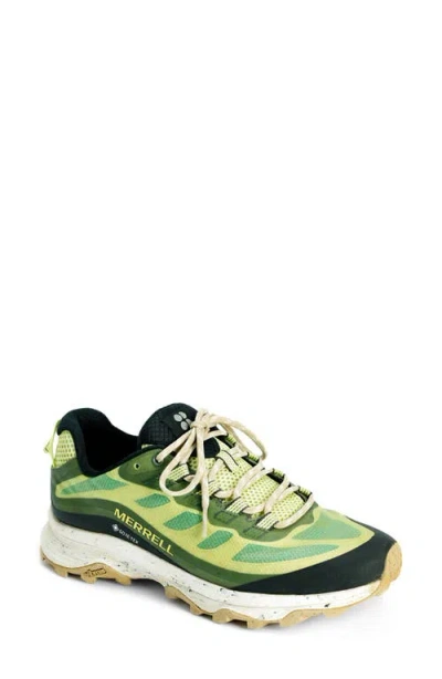 Merrell X Sweaty Betty Moab Speed Gore-tex® Hiking Shoe In X Sb Laurel/lime