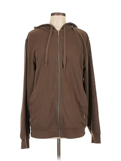 Pre-owned Merrell Zip Up Hoodie In Brown