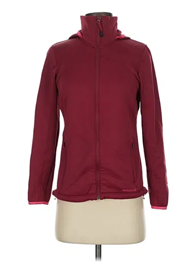 Pre-owned Merrell Zip Up Hoodie In Burgundy