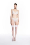 Mers Silk Lacy Bra In White