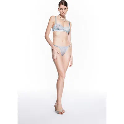 Mers Silk Sky Panties In Gray