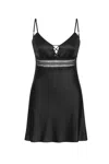 Mers Silk Women's Black Ava Silk Dress In Black