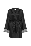 Mers Silk Women's Black Maison Silk Robe In Black