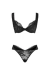 Mers Silk Women's Black The Balsia Set In Black