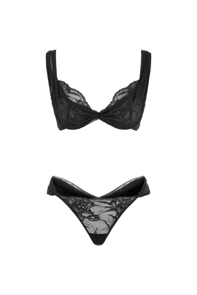 Mers Silk Women's Black The Balsia Set