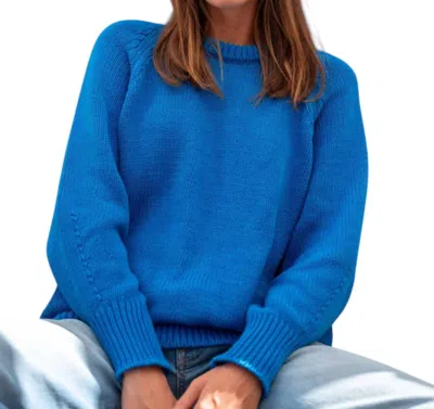 Mersea Amalfi Crewneck Sweater In Blueberry