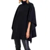 Mersea Anywear Poncho In Black In Black