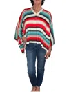 Mersea Avalon V-neck Poncho In San Miguel Stripe In Multi