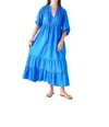 Mersea Birdie Maxi Dress In Cobalt Blue In Blue